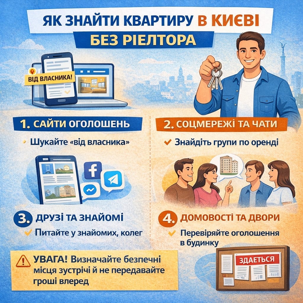 Як знайти квартиру в Києві без ріелтора